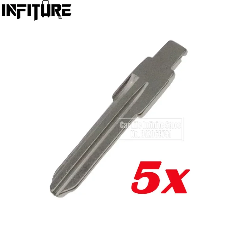 

5 шт. L5 для Lada Shell, пустой чехол без чипа, пустой автомобильный ключ, лезвие для автомобильного ключа, необычный сменный чехол для лезвия ключа автомобиля