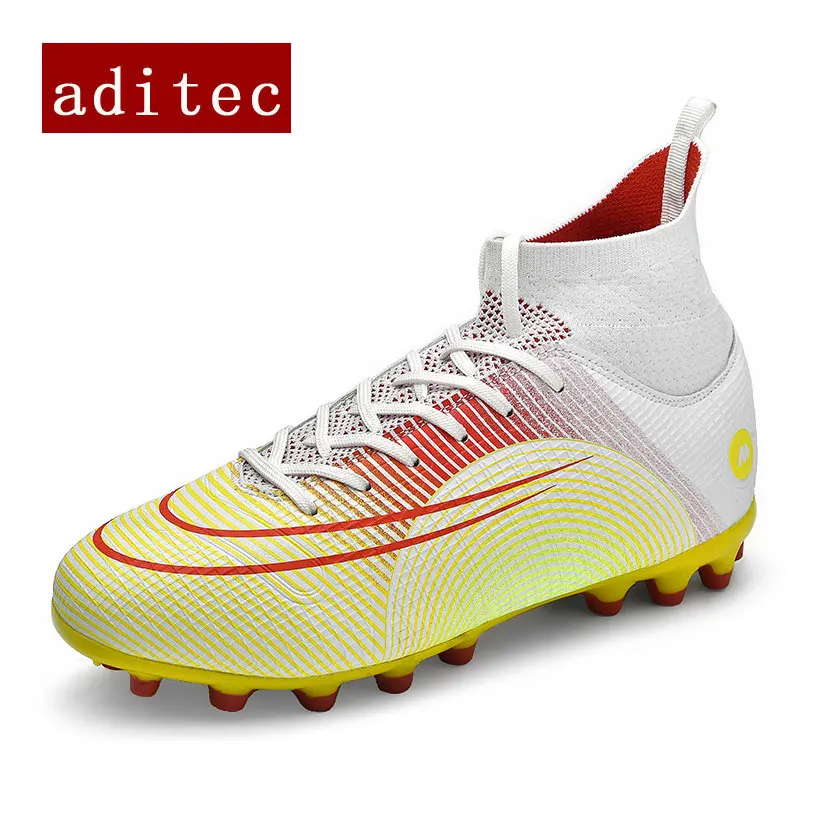

FG/AG/TF Men Football Boots High Ankle Soccer Shoes For Man Cleats Training Shoes Professional Sport Sneakers Mens Futebol 33-46