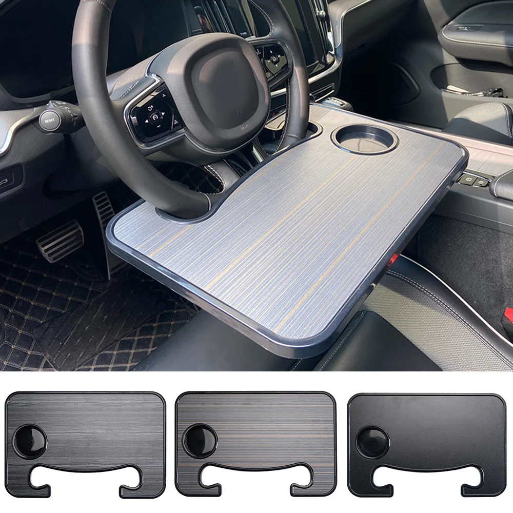 

2021 Car Steering Wheel Dining Table Multipurpose Car Travel Table Laptop Bracket Car Food Tray Easy Installation Portable
