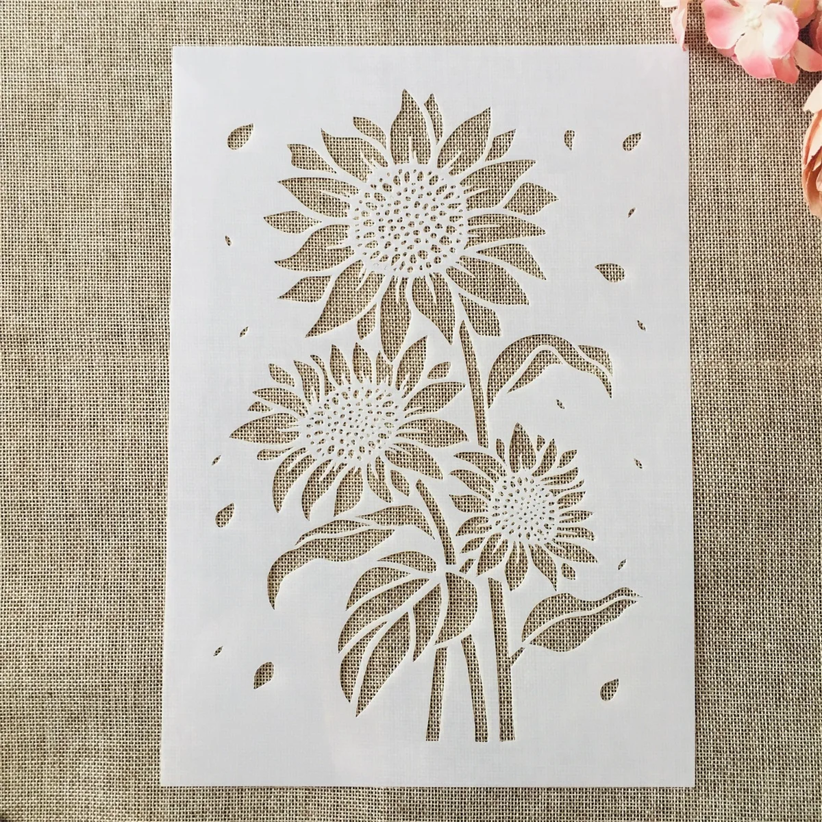 

A4 29*21cm Sunflower DIY Layering Stencils Wall Painting Scrapbook Coloring Embossing Album Decorative Template