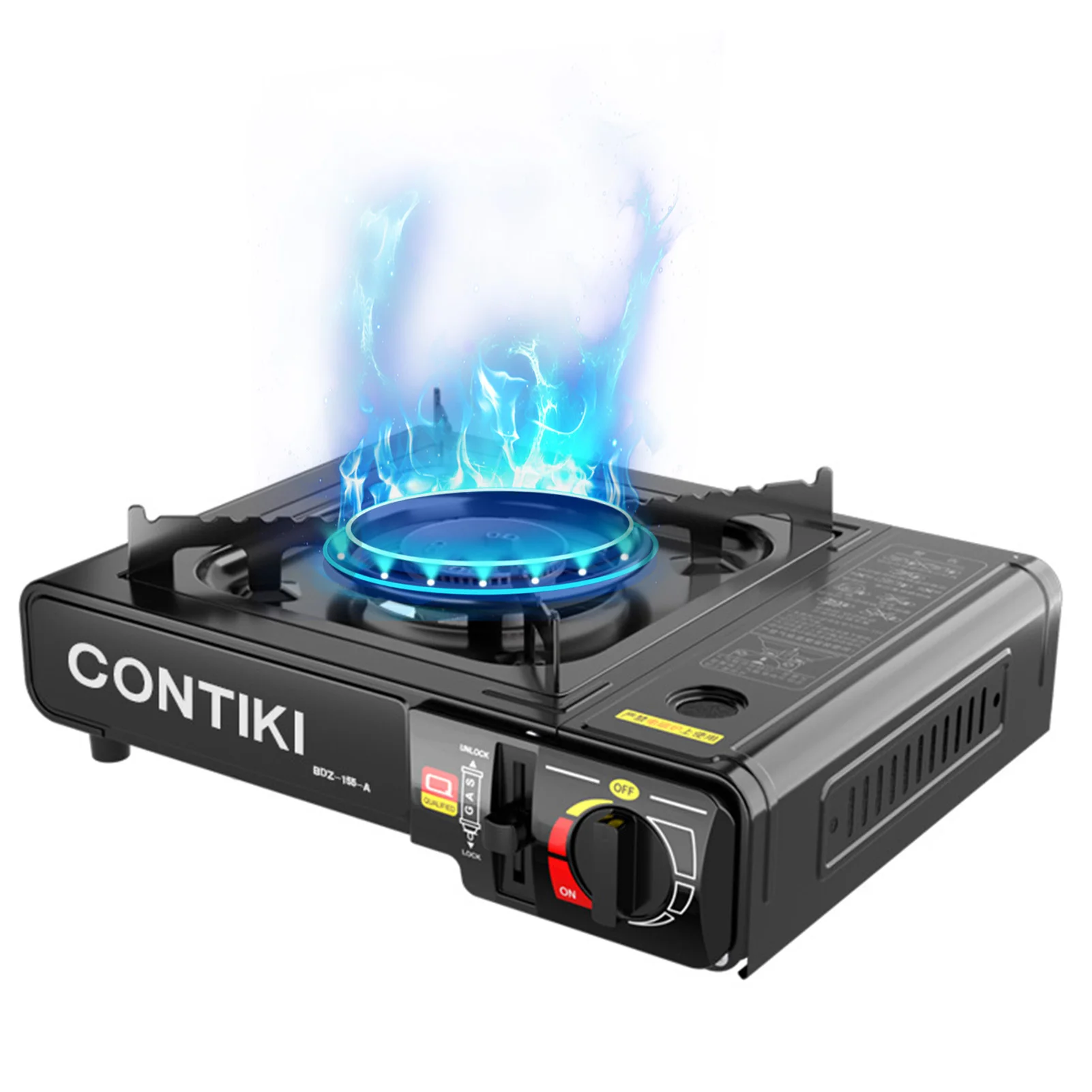 

Портативная Кассетная печь, прочная горелка, прочная горелка с чехлом, удобная в использовании Регулируемая горелка для улицы