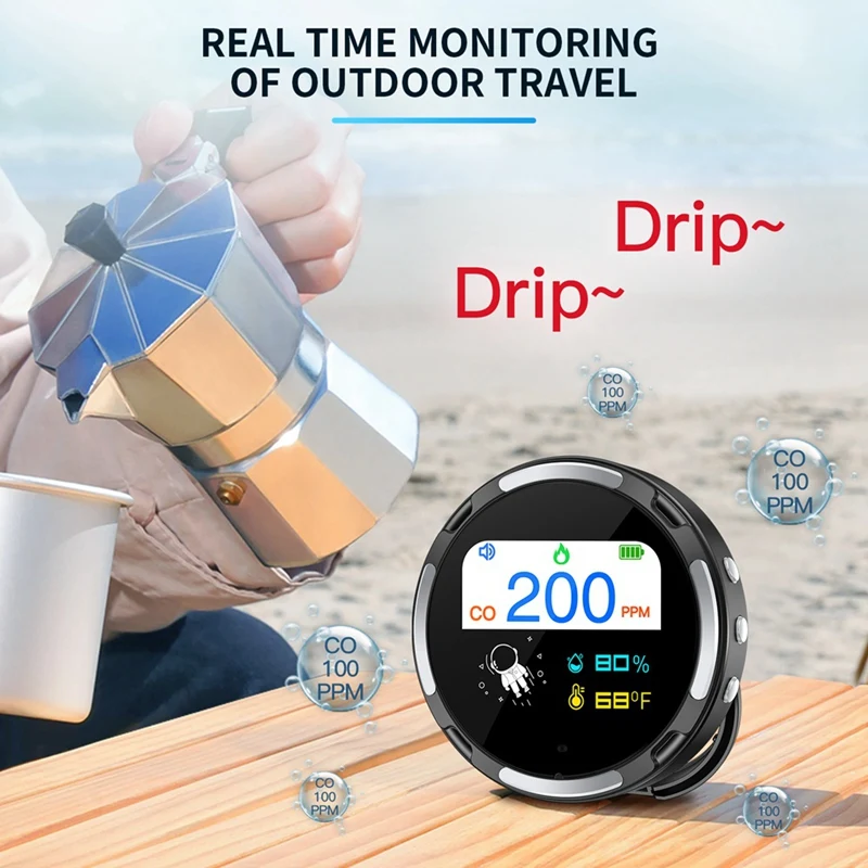 Портативный детектор монооксида углерода бытовой прибор для контроля качества