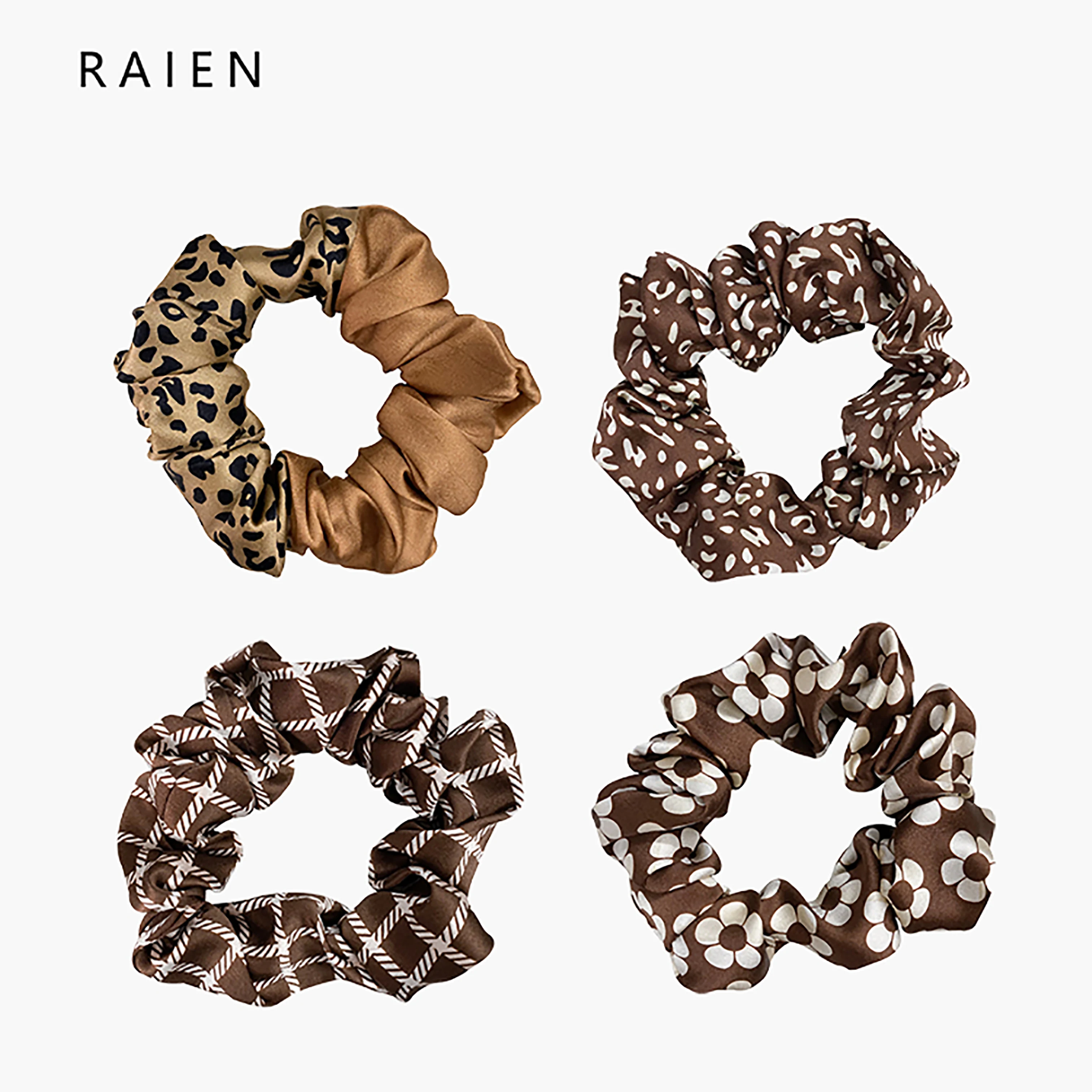 

100% Pure Mulberry Silk Hair Ties Elastic Hair Bands Women Girls Ponytail Holder Hair Ties Rope Headband Hair Accessories 3.5CM