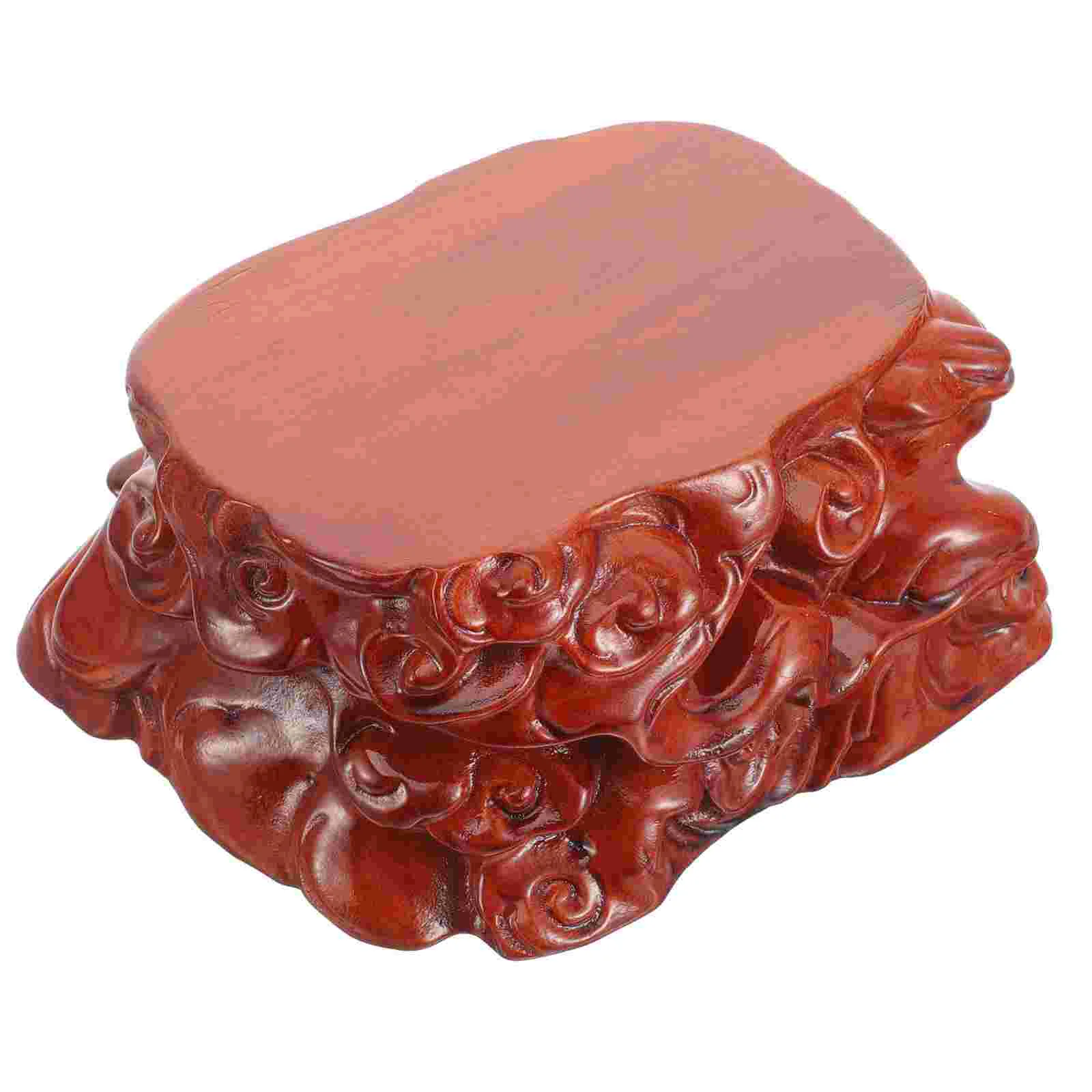 

Wood Stand Display Decorative Wooden Vase Stone Holder Stands Riser Supports