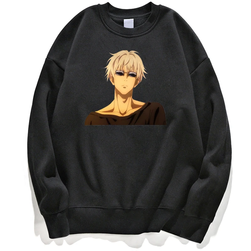 

Jujutsu Kaisen Gojo Satoru Anime Hoodie Sweatshirts Sweatshirt Jumper Hoody Hoodies Streetwear Pullovers Pullover Crewneck Tops