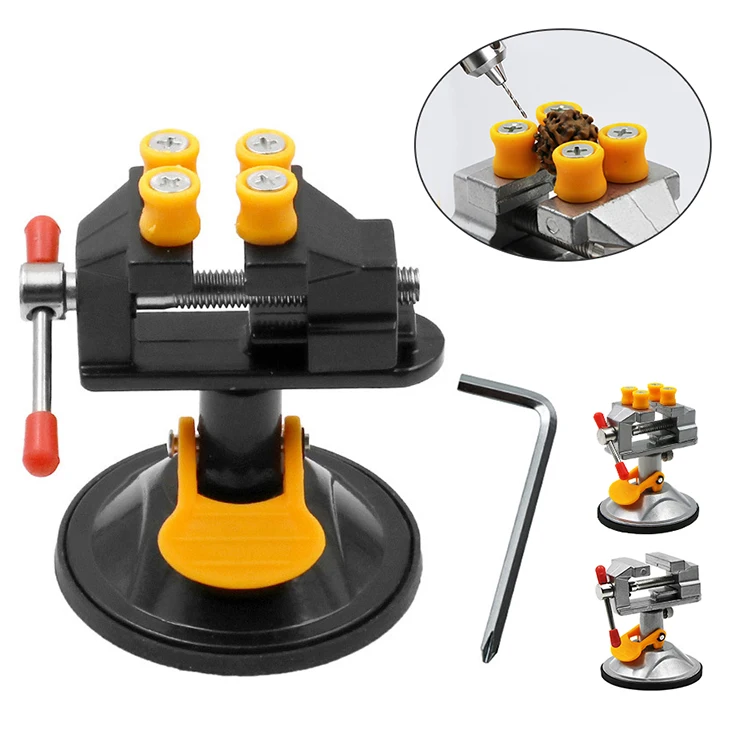 360 ° Rotation Table Bench Vise Suction Cup Table Screw Repair Tools vice clamp woodworking vise Table Vise Bench Clamp Grinder