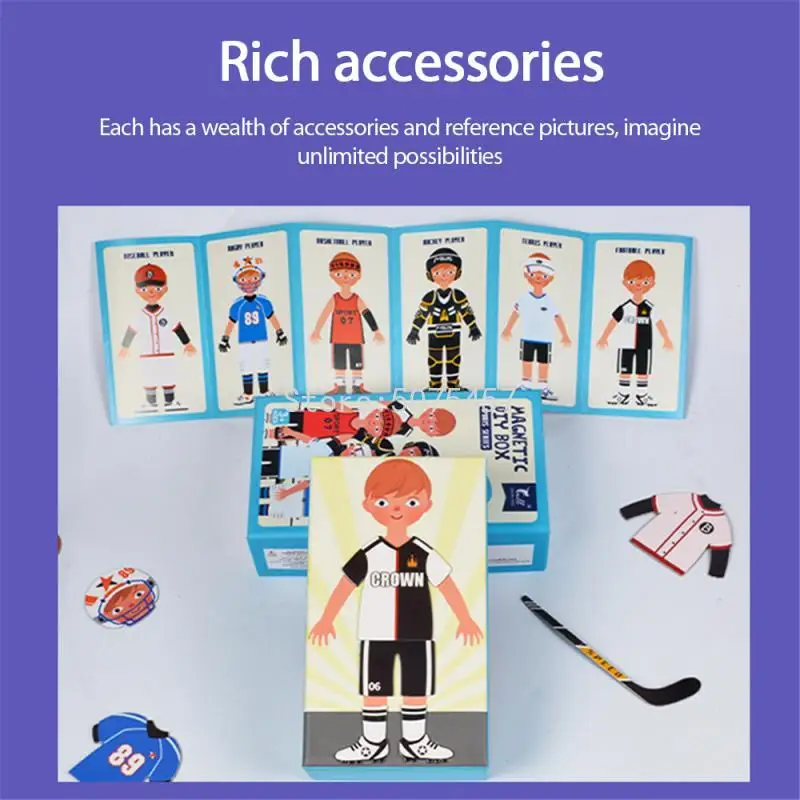 Детские Магнитные Головоломки для когнитивного развития человеческого тела