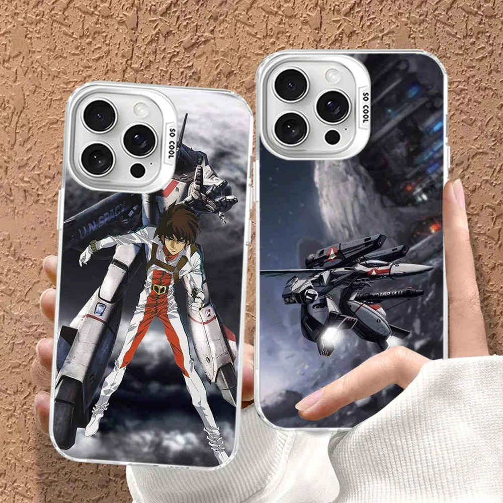Чехол для телефона R-Robotechs Macross iPhone 16 15 14 13 12 11 Pro Max X XR XSMAX матовая противоударная