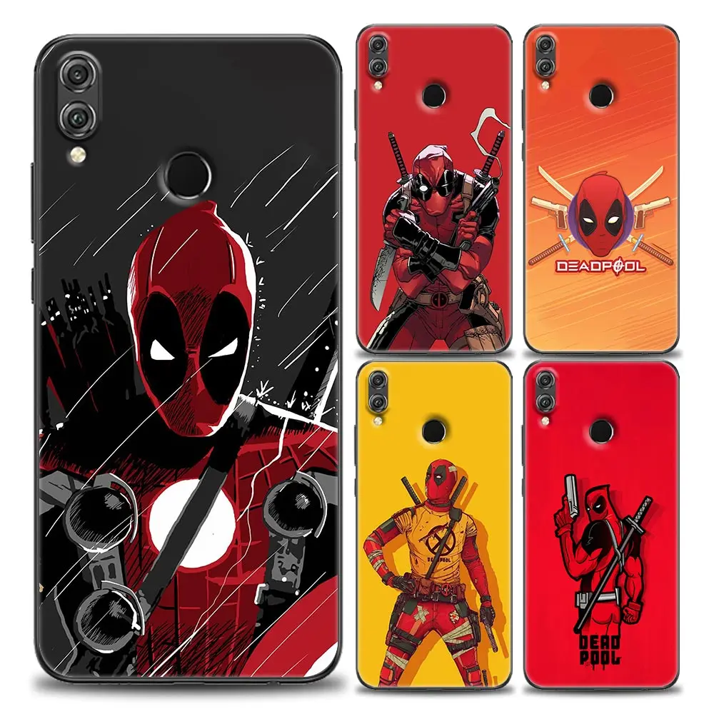 

Marvel Avengers Deadpool Phone Case For Honor X8 60 8X 9X 50 30i 21i 20 9A Play Nova 8i 9 SE Y60 Magic4 Pro Lite 5G Black Cover