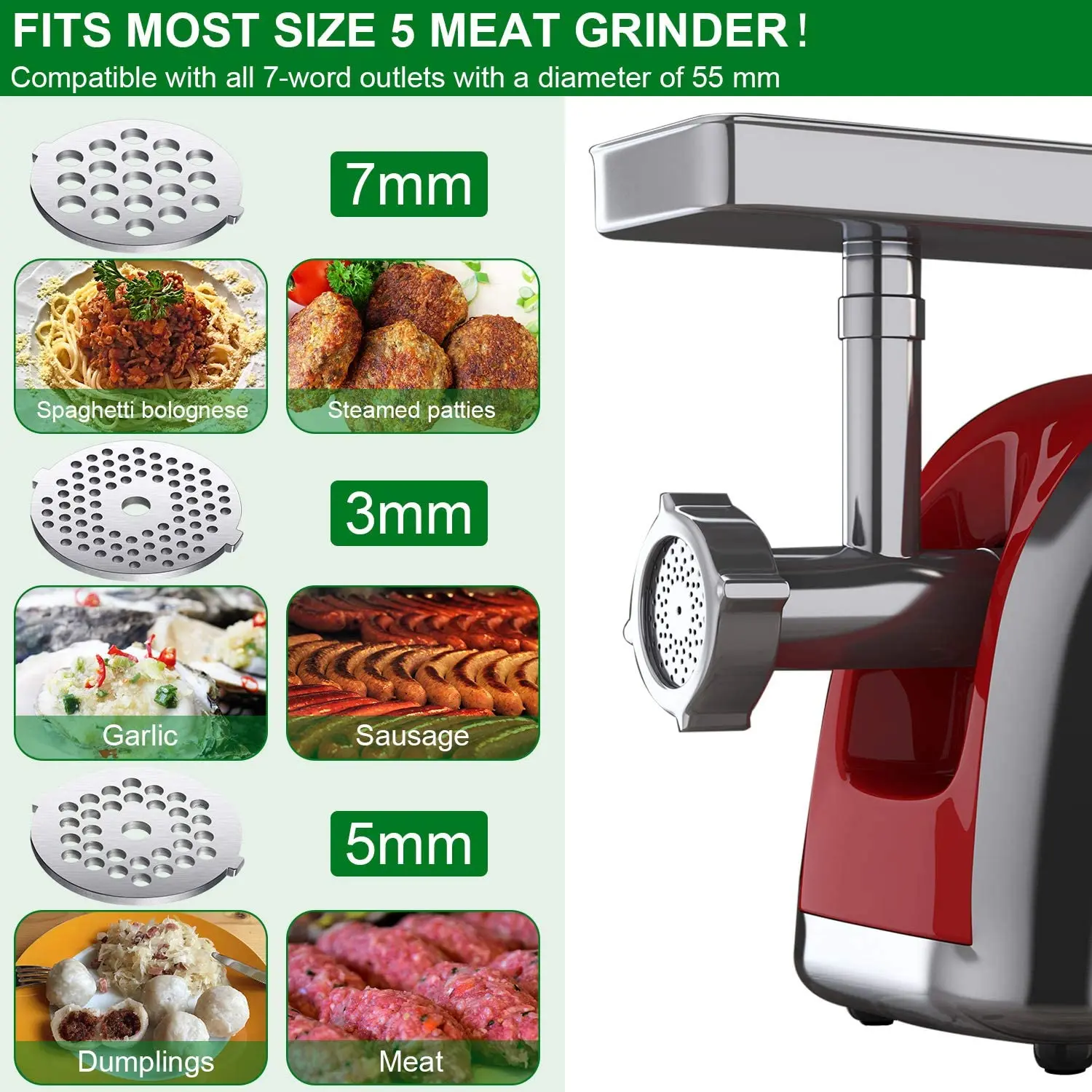 meat grinder blades cutter chopper mixer knife plate sausage filling tube mincer food processor accessories kitchen tools gadget free global shipping