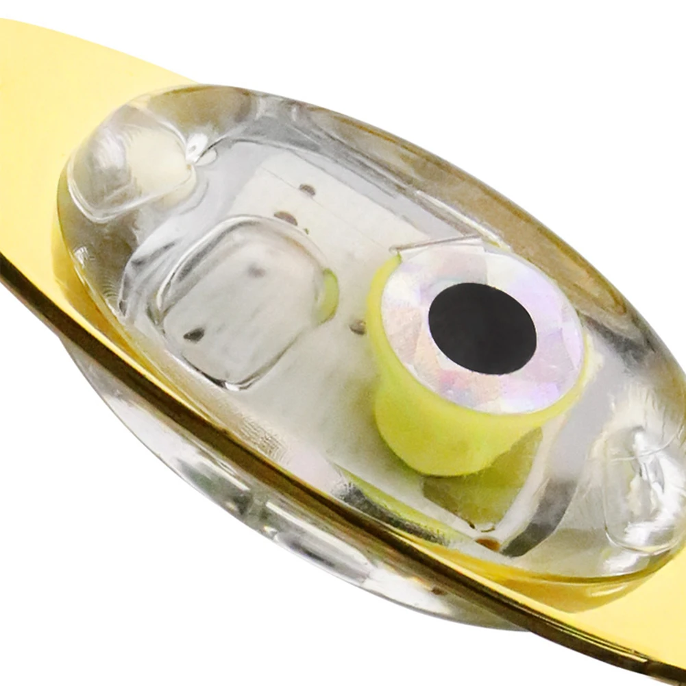 

2023 New Fishing Tackle Gear Accessories Lure Light Fishing Acrylic Shell Built-in Battery LED Underwater Eye Shape