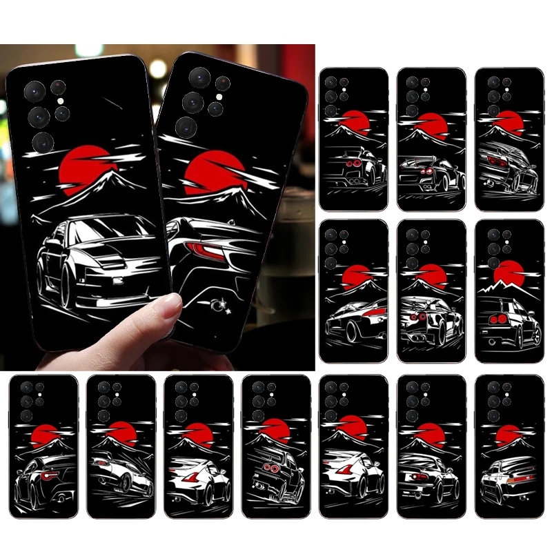 

JDM Sport Car Phone Case for Samsung Galaxy S23 S22 S21 S20 Ultra S20 S22 S21 S10E S20FE Note 10Plus Note20 Ultra