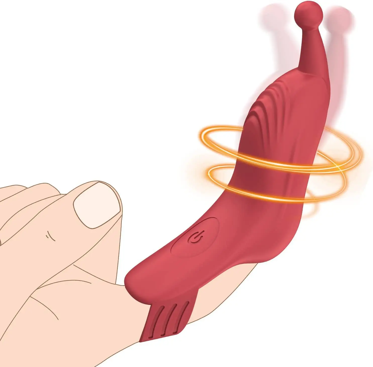 Finger Sleeve Vibrator G Spot Orgasm Masturbators for Women Nipple Clitoris Target Pinpoint Stimulator Sex Toys