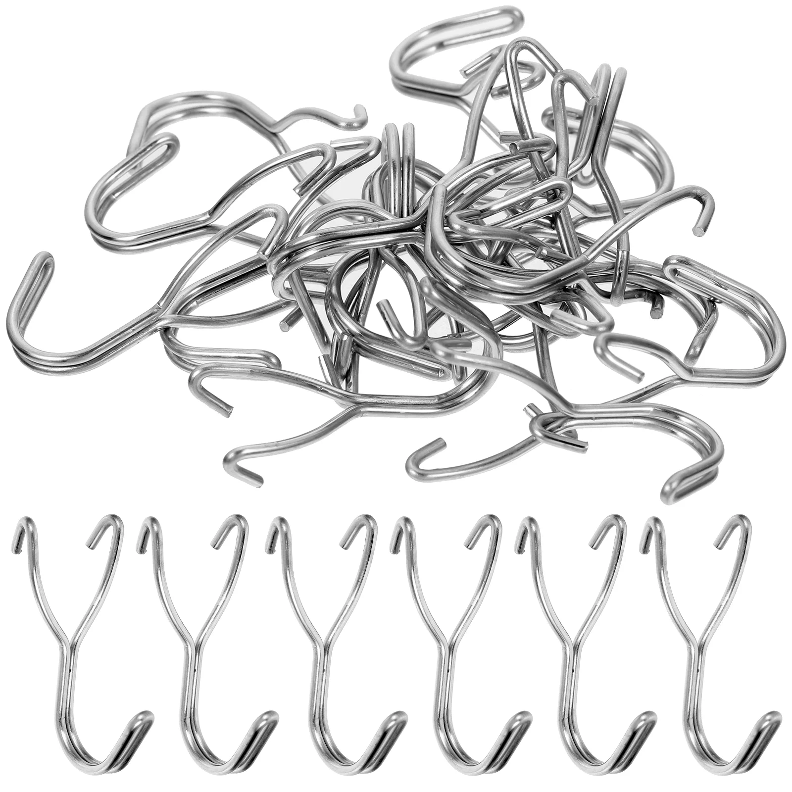 

40 Pcs Stainless Steel Shelf Peg Board Hook Pegs Organizer Accessories Pegboard Metal Hooks Hanging Duty free tax Key holder