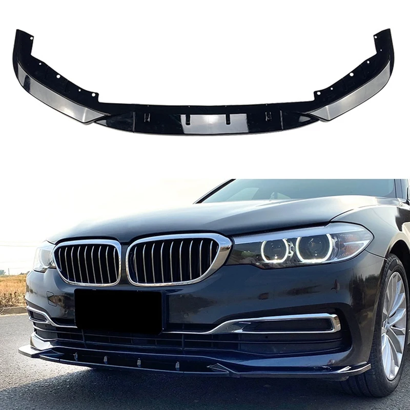 

3PCS Front Bumper Lip Splitter Kit Diffuser Spoiler For -BMW 5 Series G30 Early Stage 2017-2020 525I 530I