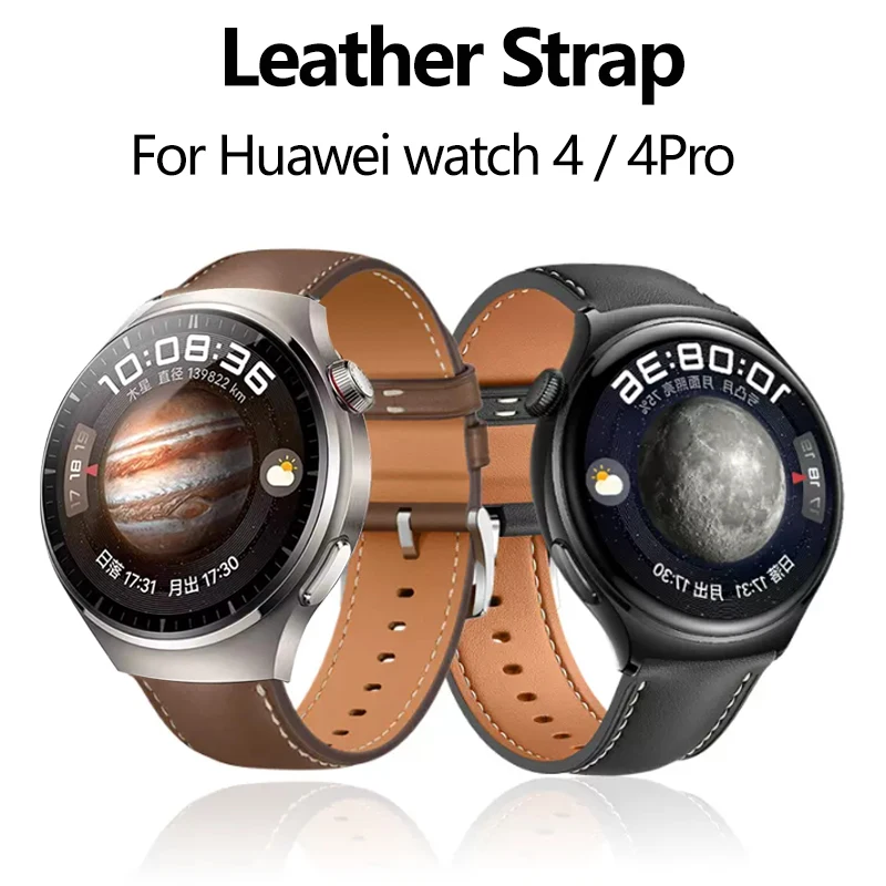 

22mm Official Style Leather Strap For HUAWEI WATCH 4/ 4 Pro Replacement Watchband for HUAWEI GT3 GT 3 Pro 46mm GT2 Pro Bracelet