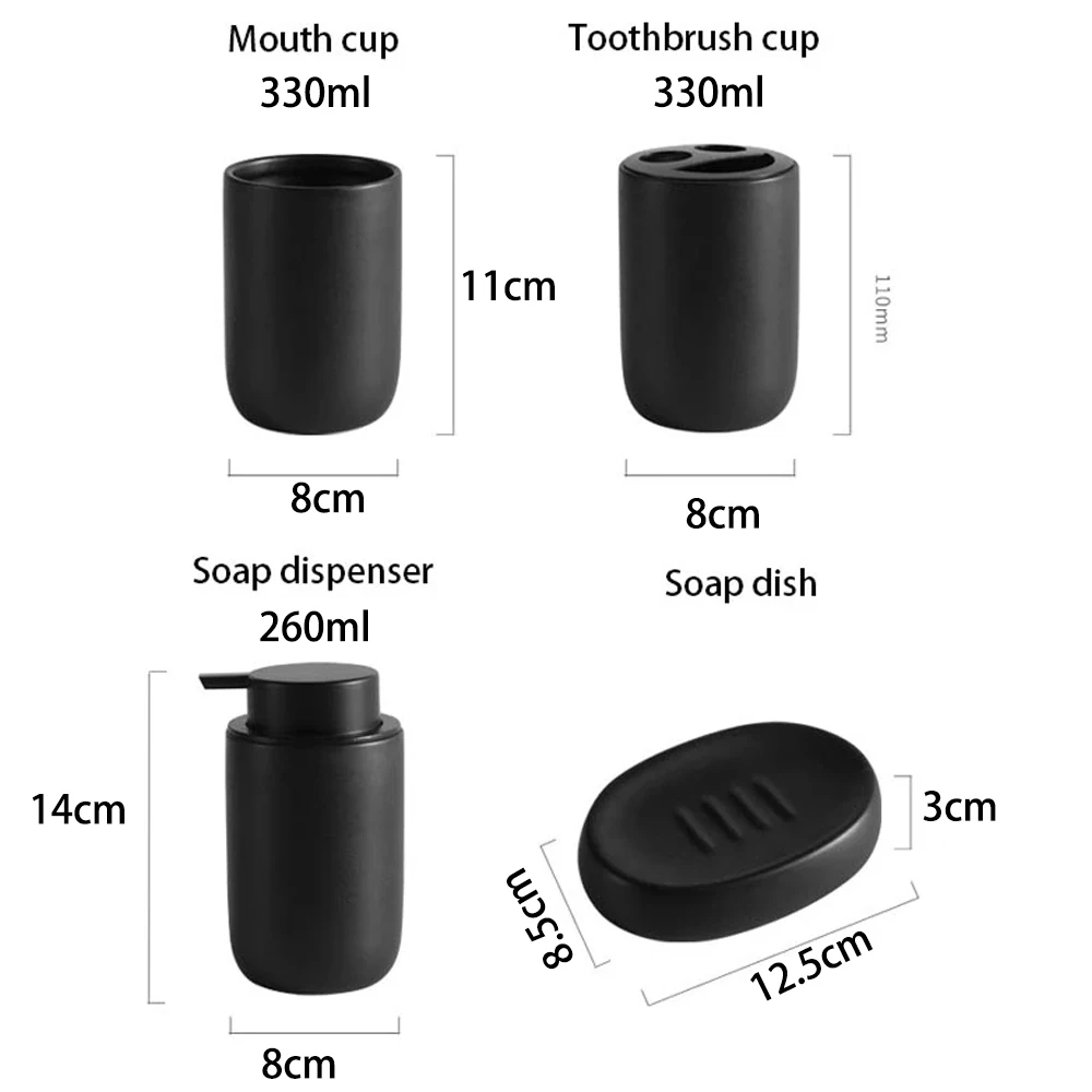 black soap dispenser ceramic hand sanitizer shampoo bottle shower gel foam dispenser liquid soap dispenser bathroom accessories free global shipping