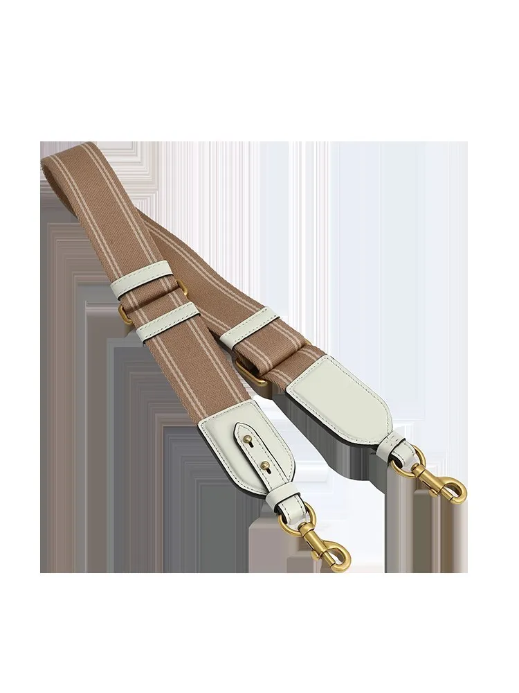 Adjustable printing saddle bag replacement wide shoulder strap canvas splicing leather bag with accessories single buy