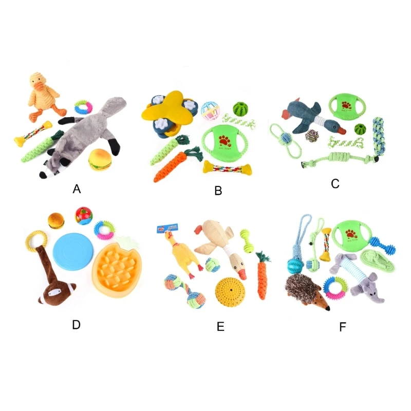 

L21C Dog Rope Dog Plushs Toy Dog Squeak Toy Dog Chew Toy Dog Frisbees Dog Toy