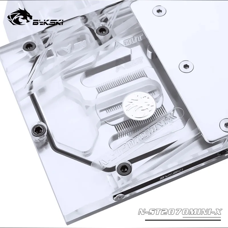 Водоблок Bykski для ZOTAC RTX2070 8GD6 MINI OC / RTX 2060 медный радиаторный блок/3-контактный 5 в