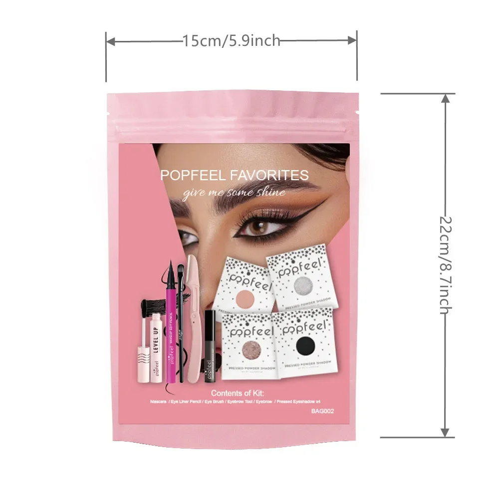 Лидер продаж Popfeel одноцветная блестящая палитра теней для век минеральная