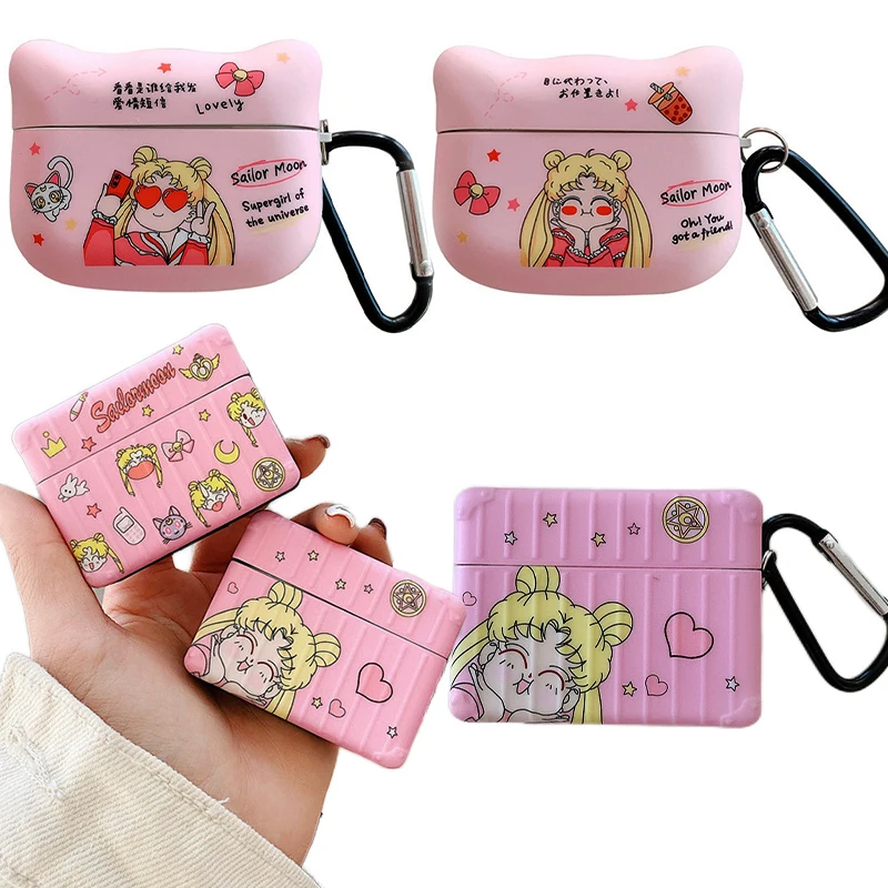 Чехол для 1 2 proсейлор Мун девушка с сердцем чехол наушников Bluetooth аксессуары