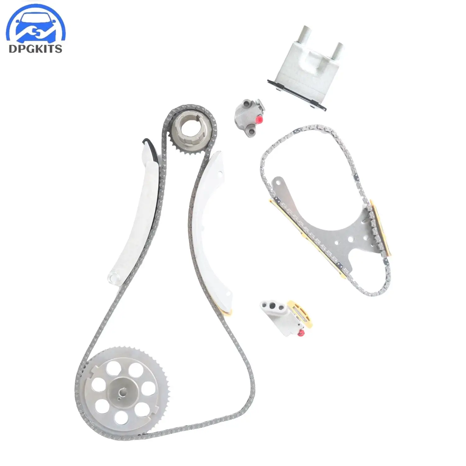 Фото Комплект цепи ГРМ DPGKITS для Chevrolet Colorado, GMC Canyon, Isuzu, Hummer 2004-2008 гг., 2.8L, 3.5L, артикулы 12595030, 12588053, 12576884, TK10428D №1