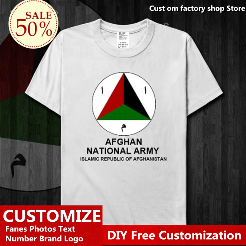 

Afghanistan Army T shirt Custom Jersey Fans DIY Name Number LOGO Tshirt High Street Fashion Hip Hop Loose Casual T-shirt