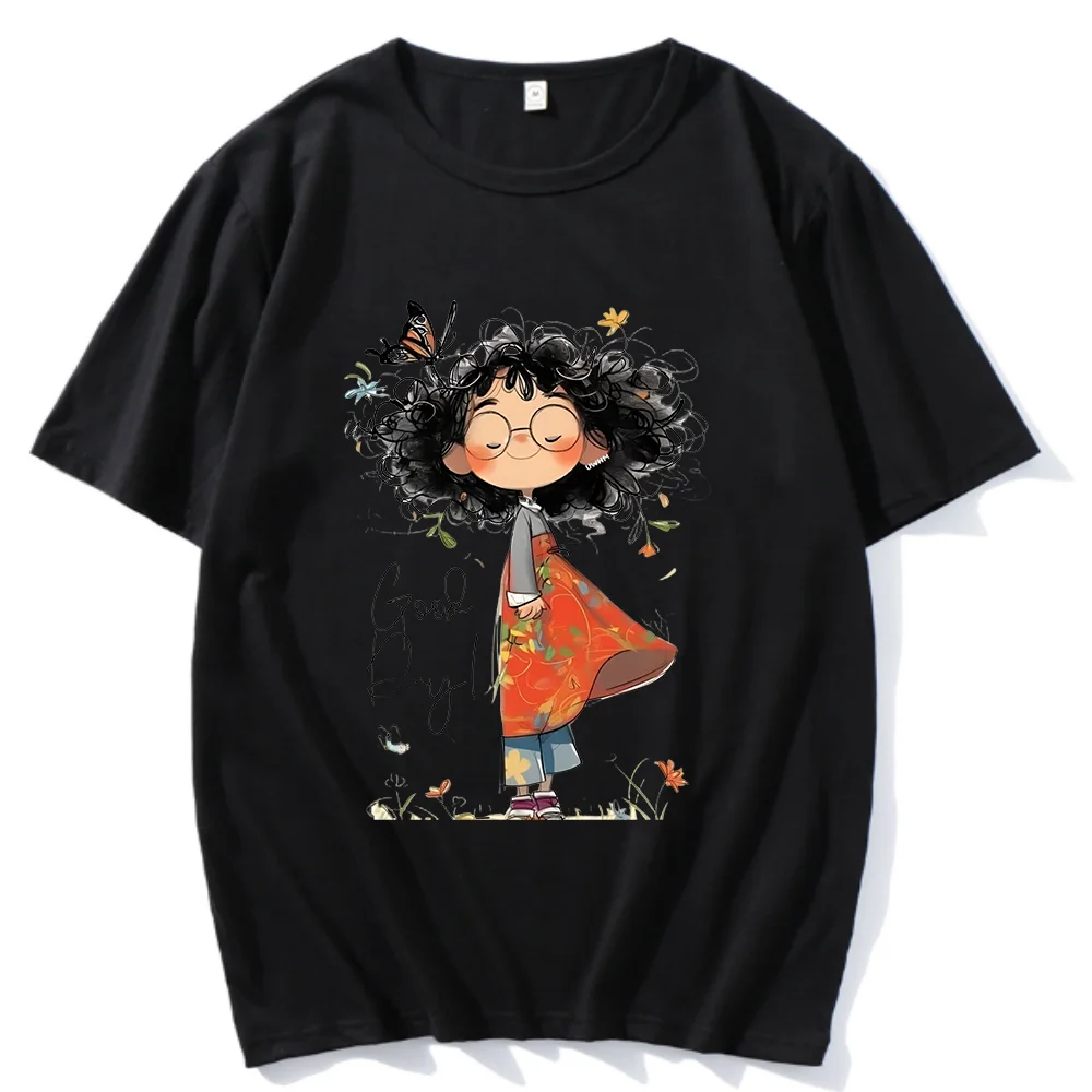 Женская футболка Manal Bashihab мультфильм из хлопка