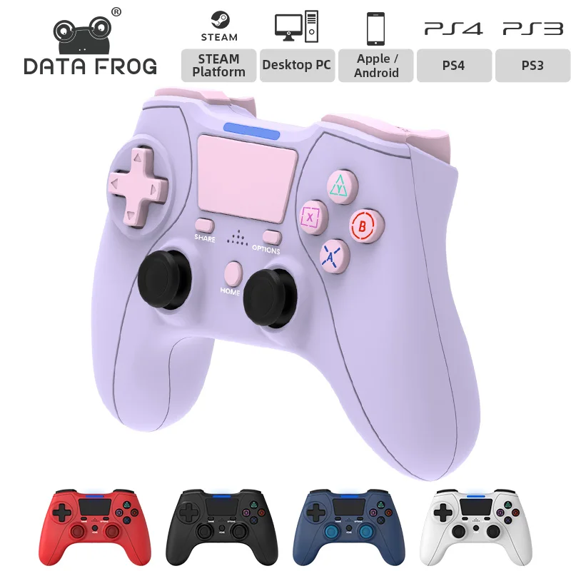 

DATA FROG Wireless Gamepad For Sony Playstation 4 Controller Dual Vibration Bluetooth-compatible Joystick For PS4 Game Console