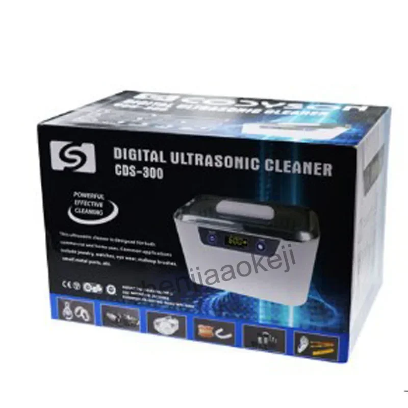 wa myjka ultradźwiękowa maszyna do czyszczenia gospodarstwa domowego okulary zegarek biżuteria zbiornik stali nierdzewnej CDS-300 110v/220v