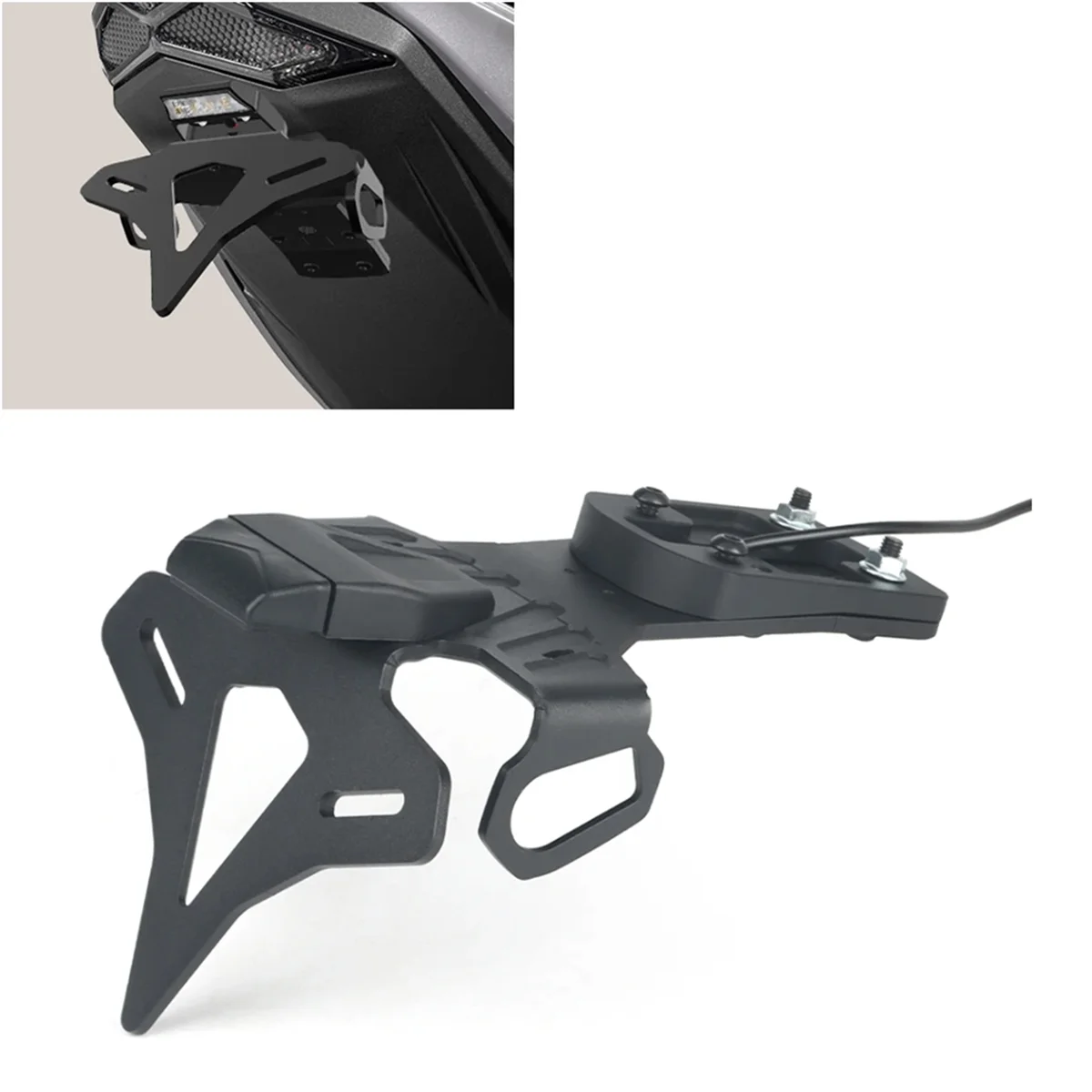 Задний короткий хвост мотоцикла аккуратный держатель номерного знака комплект