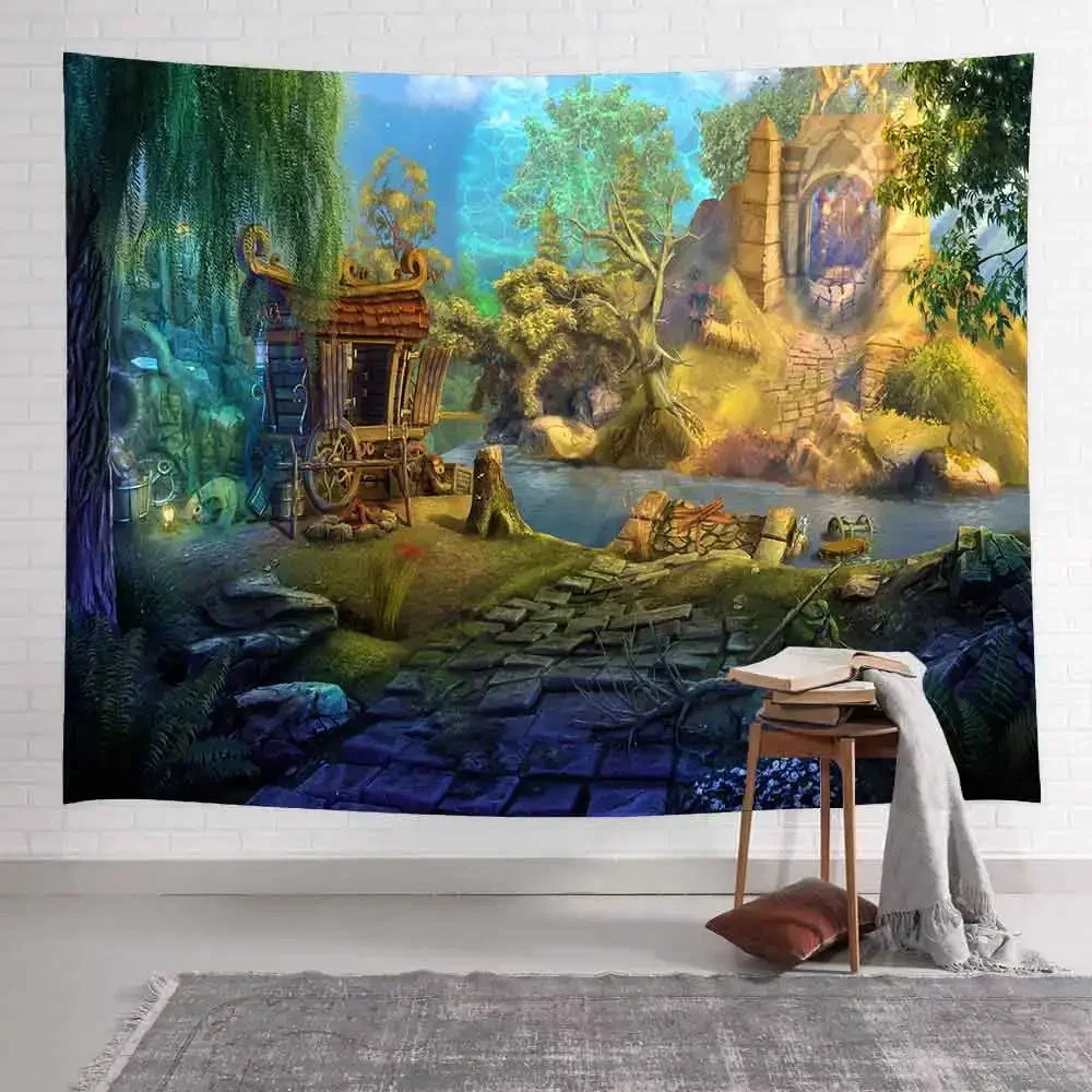 Летняя искусственная психоделическая лесная Цветочная настенная подвесная