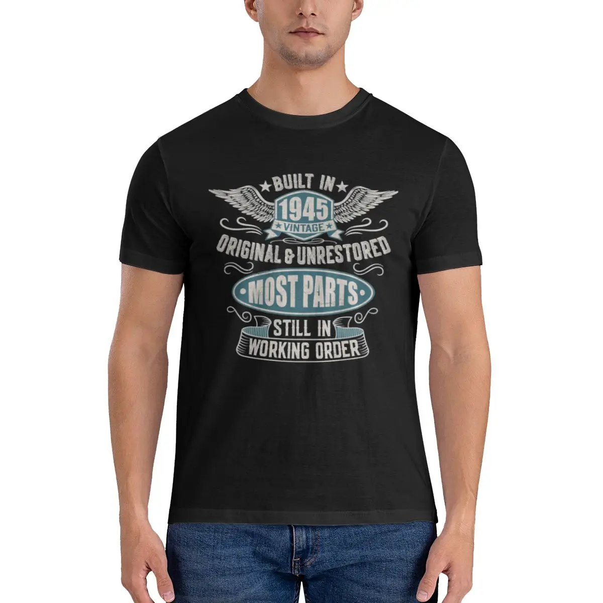 

Built In The Forties Original Unrestored Classic Born 1945 Birthday Vintage Tshirt Man T Shirt Summer Tshirts Woman Tshirts