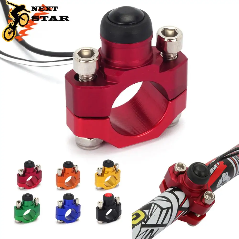 

CNC Motorcycle Universal Stop Start Kill Switch Button With Rotating Bar Clamp For KTM HONDA YAMAHA YZF WRF CRF EXC XCF 125 250