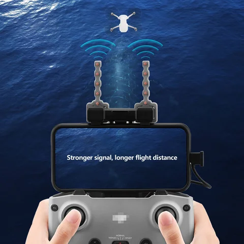2 шт. антенна Yagi для DJI Mini 4 Pro RC2, аксессуары для контроллера, усилитель сигнала, расширяет дальность полета, аксессуары для дронов, черный