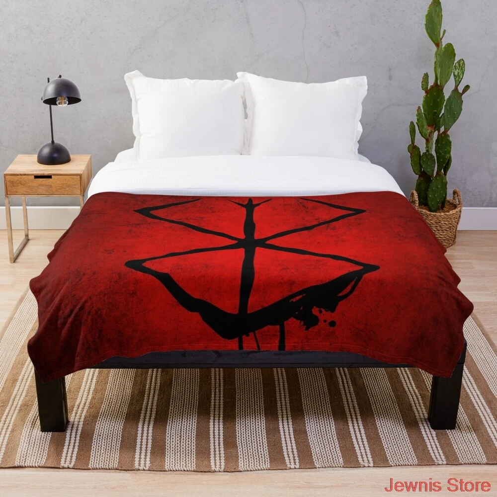 

Флисовое одеяло Berserk с мультяшным принтом, детское теплое покрывало для кровати, одеяло для новорожденных и взрослых