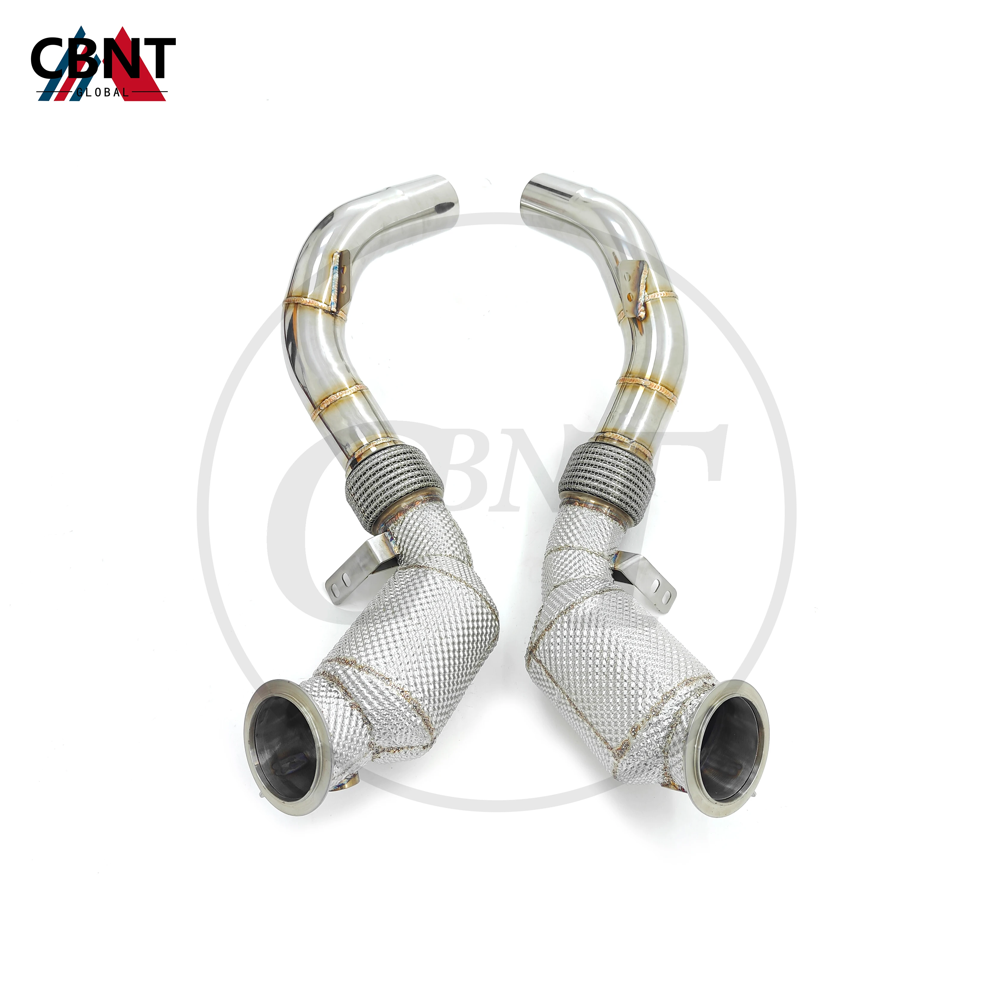 Выхлопная головка CBNT с каталитическим преобразователем для BMW N52 N62 M550i 750i M850i X5 M50i