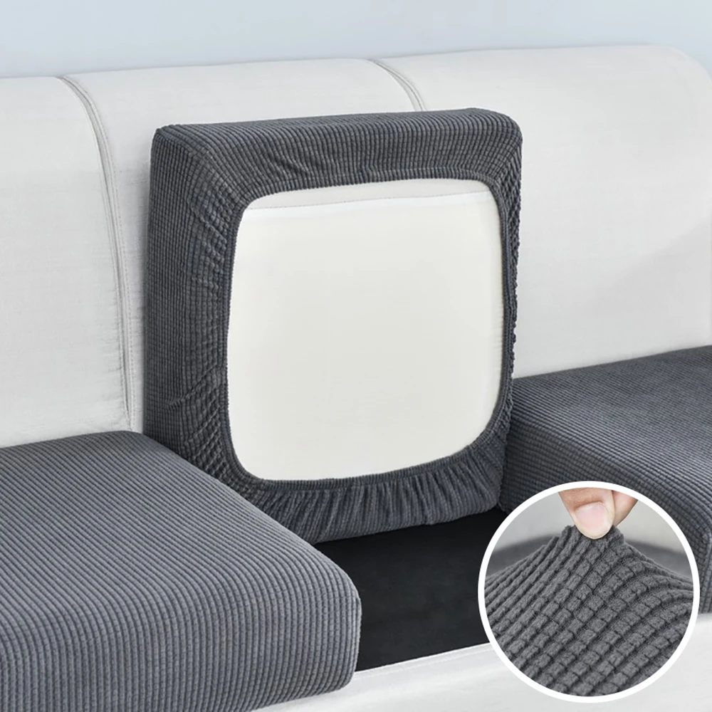 

Jacquard Sofa Cushion Cover for Living Room Washable Removable Polar Fleece Elastic Sofa Cover L Shape Corner Armchair Slipcover