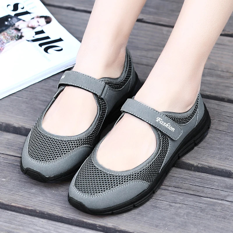 New Women Flats 2020 Spring Summer Ladies Mesh Flat Shoes Women Soft Breathable Sneakers Women Casual Shoes Zapatos De Mujer