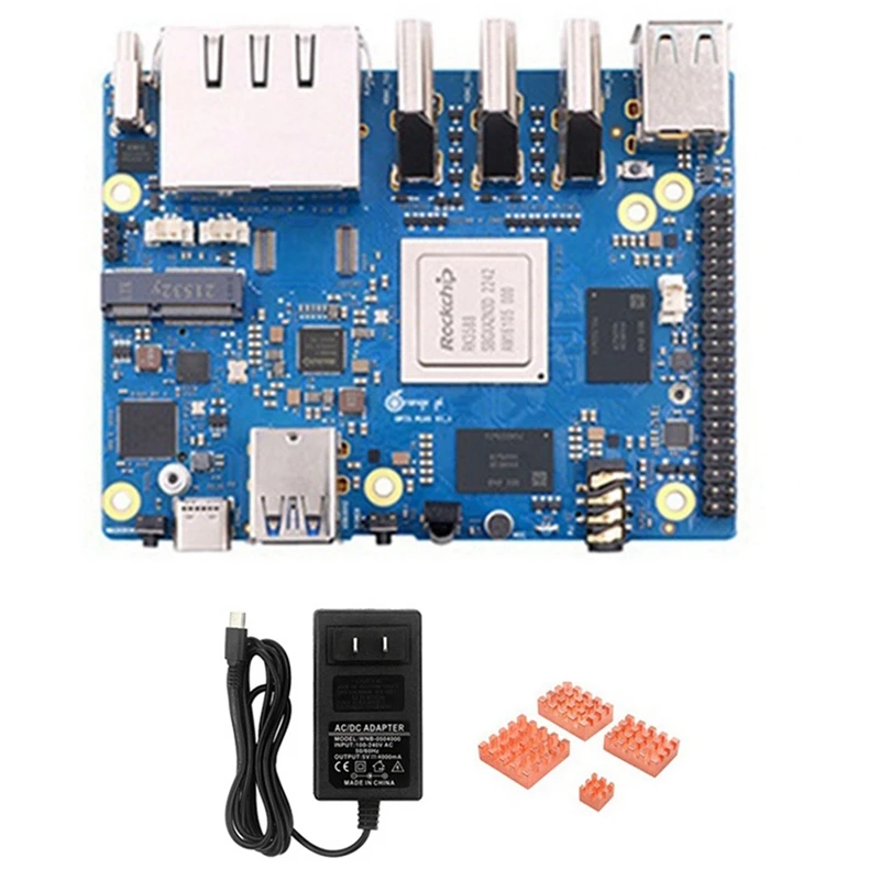 Для Orange Pi 5 Plus 16 ГБ ОЗУ RK3588 Восьмиядерный 64-битный модуль с поддержкой видео 8K 2 5G