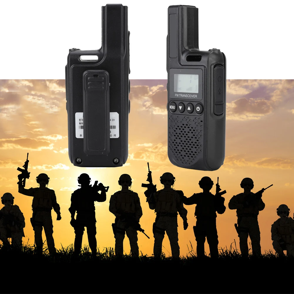 Портативная портативная УВЧ-рация для бизнеса двухсторонняя рация (черная) |