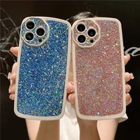 luxury glitter phone case for funda iphone 11 12 13 pro max 13pro xs x xr 7 8 plus twinkle candy tpu soft shockproof cases cover