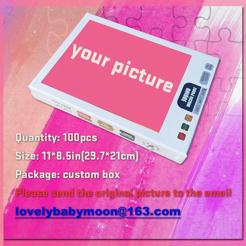 A4 Photo Custom Wooden Personalized Jigsaw Puzzle Picture DIY Toy Decoration Collectiable Fine packaging Festival Birthday Gift |