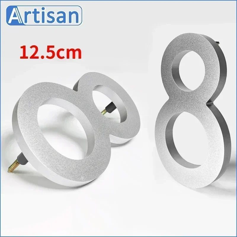 

Акриловая адресная табличка 12-15 см черный/серебристый/золотой