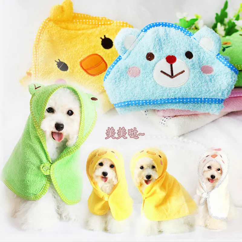Soft Drying Bath Pet  For Cat Hoodies Puppy Super Absorbent Bathrobes Cleaning Necessary Supply