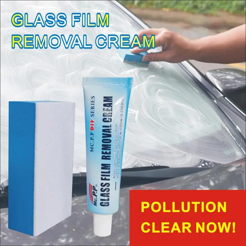 

Car Oil Film Remover Clean Polish Paste Windshield Coating Agent Easy To Use Safe And Effective Leaves A Smooth Glossy Finish