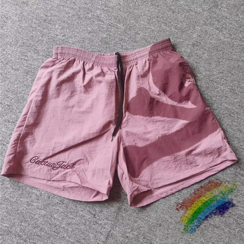 

Pink Travis Scott Cactus Jack Skull Mastermind Shorts Men Women Top Version Drawstring Shorts