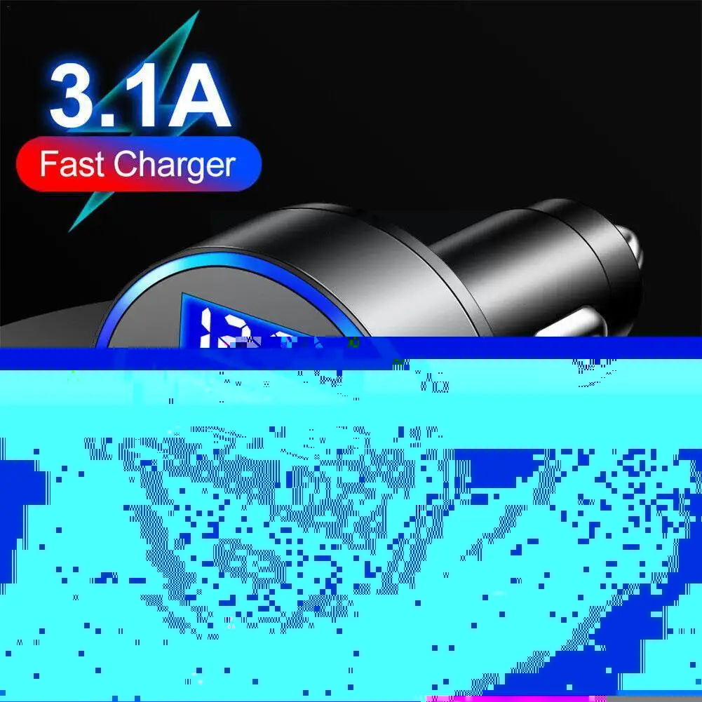 

15.5w 3.1a 4usb + Type-c 5-in-one Car Charger 4 Ports Charge Quick Adapter Charger 3.0 Fast Charging Charger Car Usb Pd Usb Q2x2