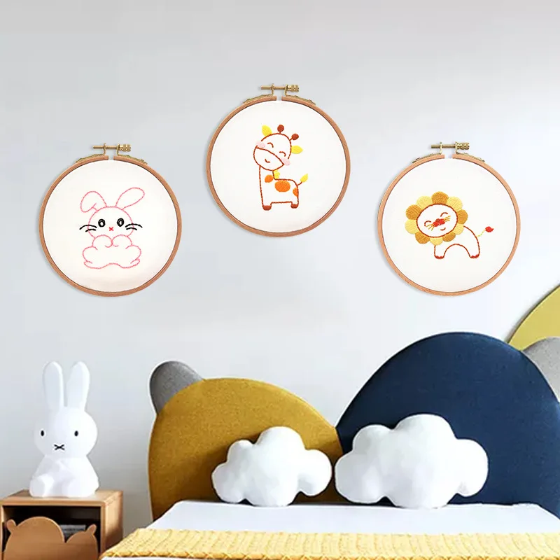 Набор для вышивки с милыми животными сделай сам миниатюрное милое мультяшное